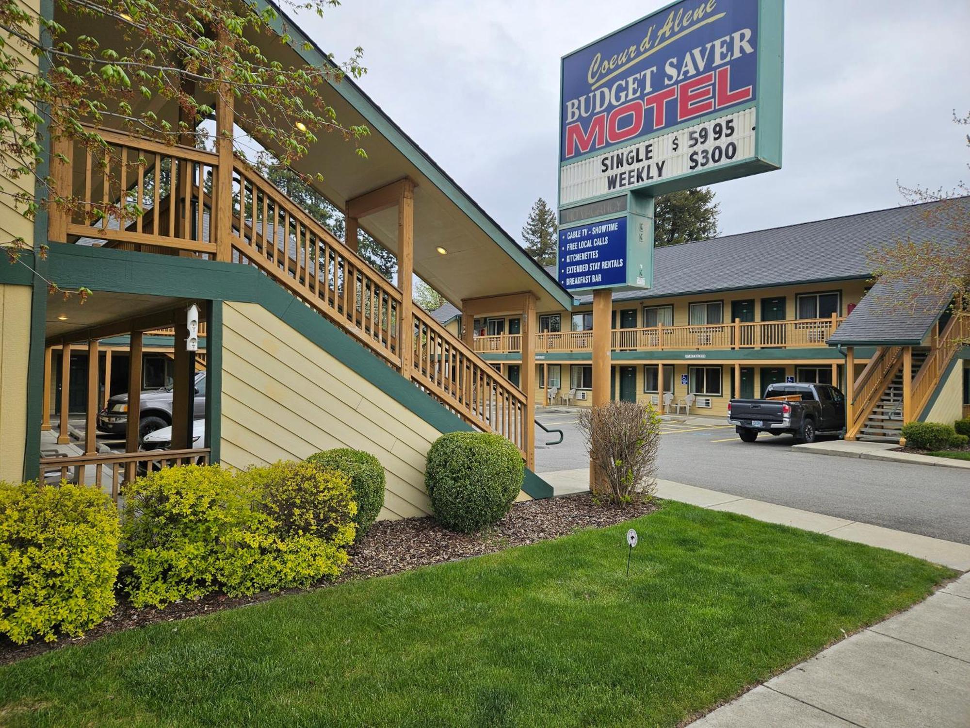 Coeur D' Alene Budget Saver Motel Кер д'Ален Екстериор снимка